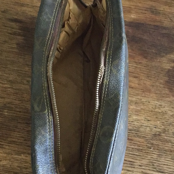 VTG..Louis Vuitton Monogram Trousse Toilette Pouch Brown Clutch Case LV - Picture 4 of 10